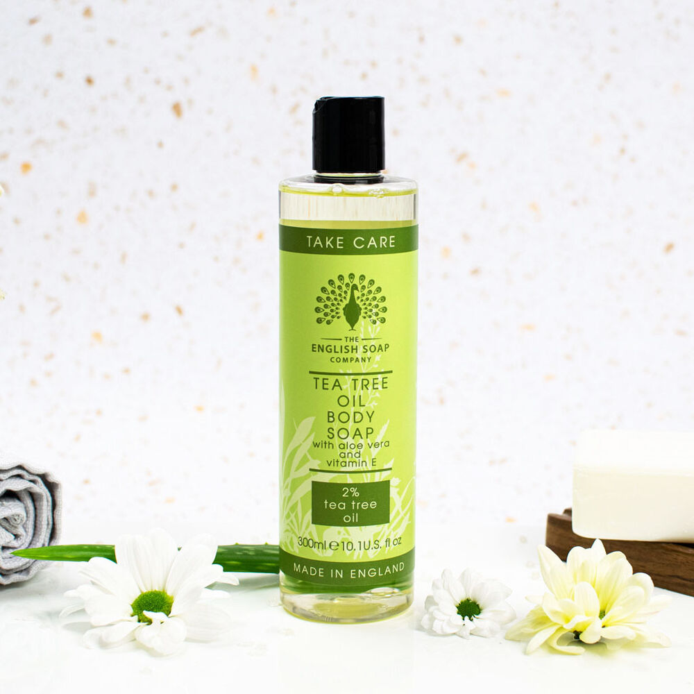 Tea Tree Oil Body Wash 300ml with Aloe Vera and Vitamin E for Sensitive Skin