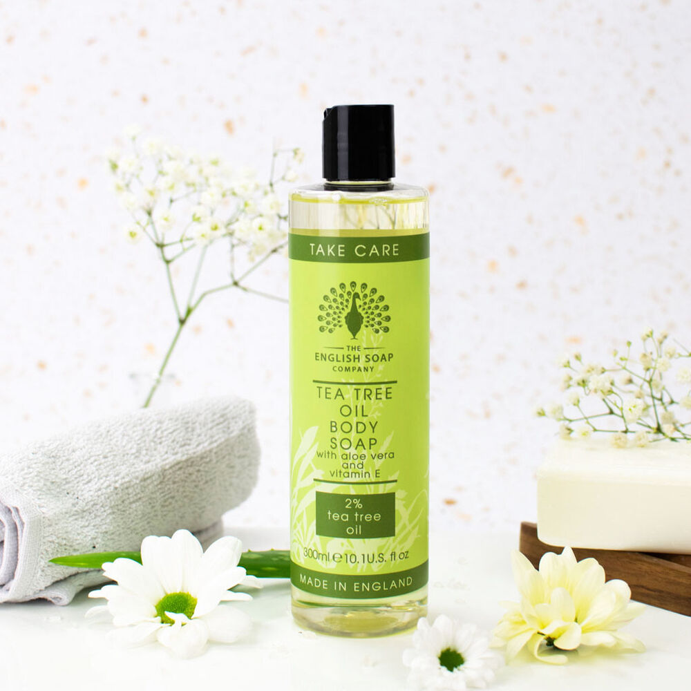Tea Tree Oil Body Wash 300ml with Aloe Vera and Vitamin E for Sensitive Skin