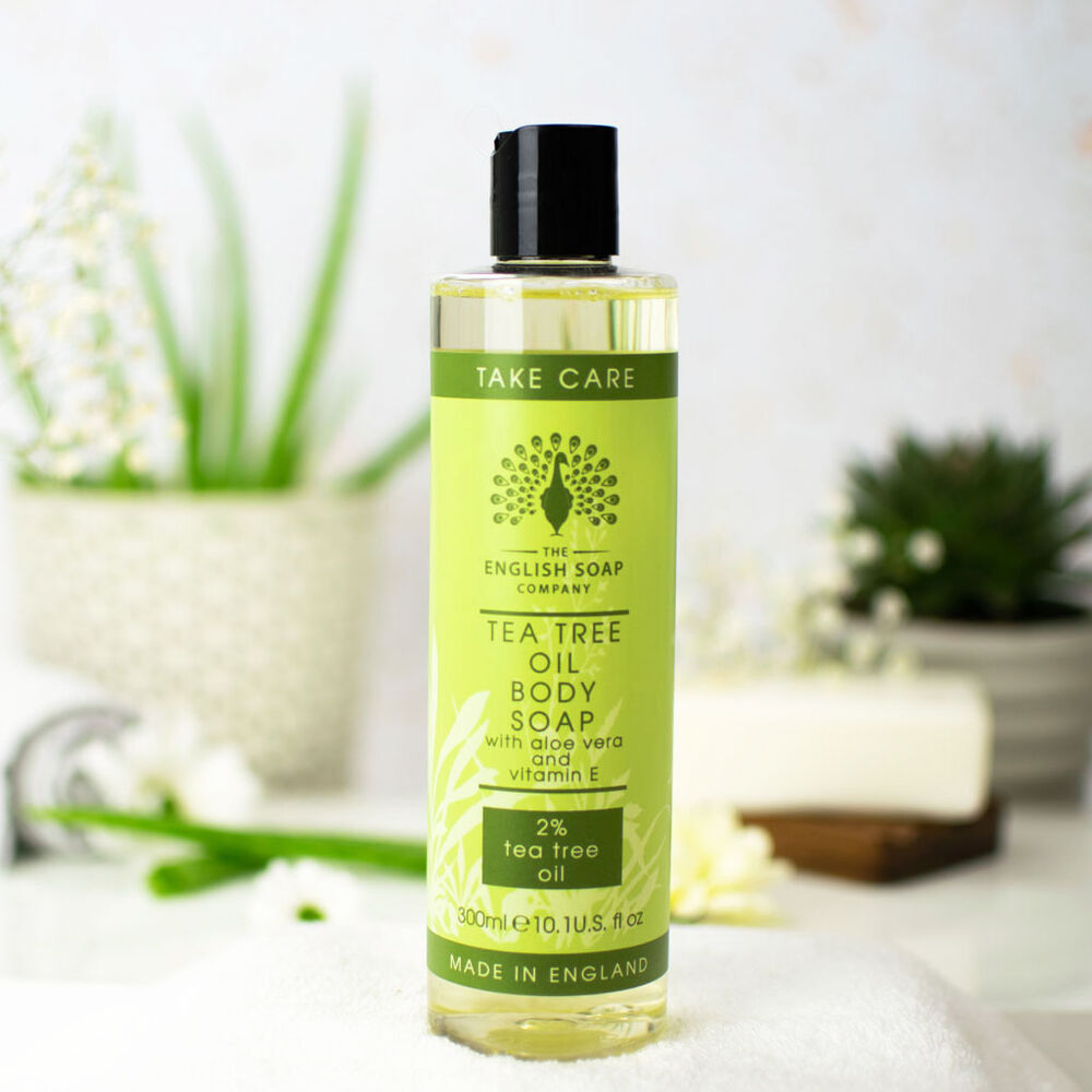 Tea Tree Oil Body Wash 300ml with Aloe Vera and Vitamin E for Sensitive Skin