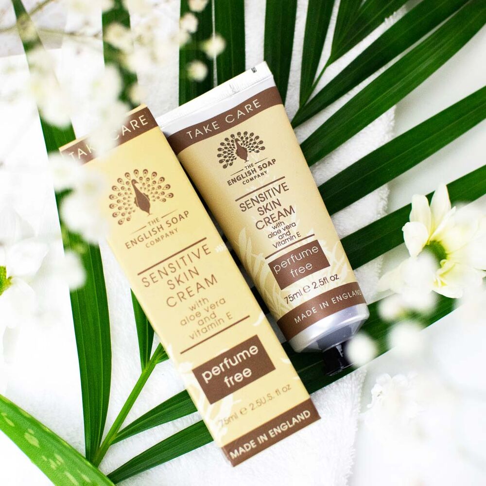 Sensitive Skin Hand Cream 75ml with Shea Butter Aloe Vera Vitamin E UK Made