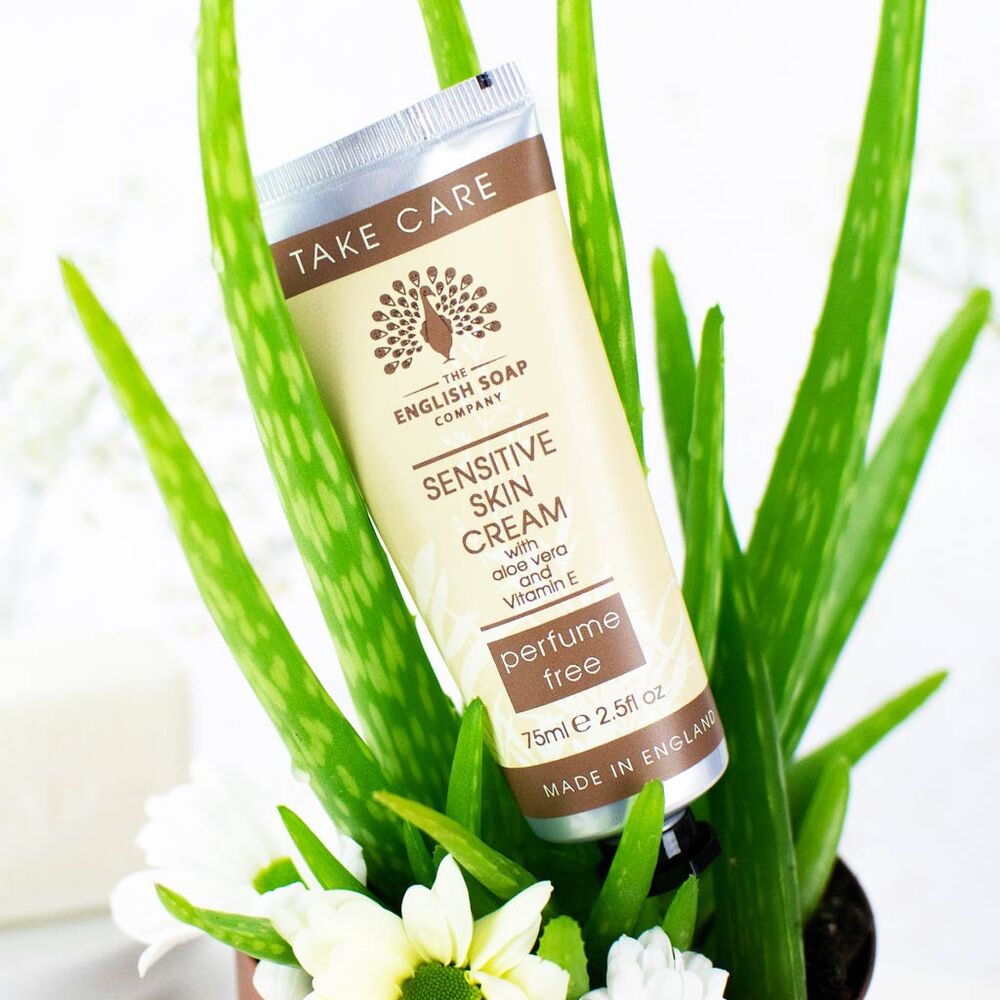 Sensitive Skin Hand Cream 75ml with Shea Butter Aloe Vera Vitamin E UK Made