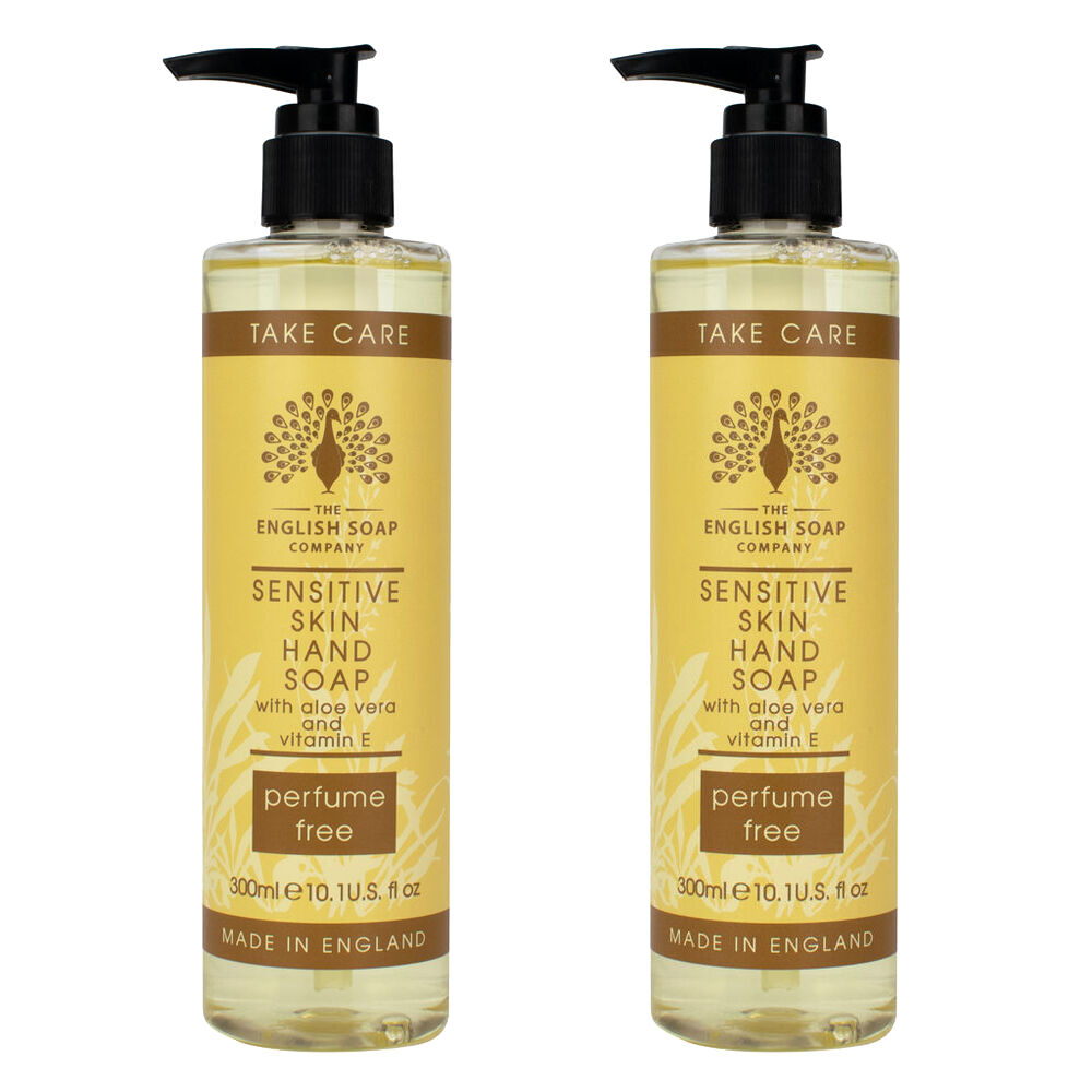 Sensitive Skin Hand Wash 300ml Fragrance Free Aloe Vera Vit E x2