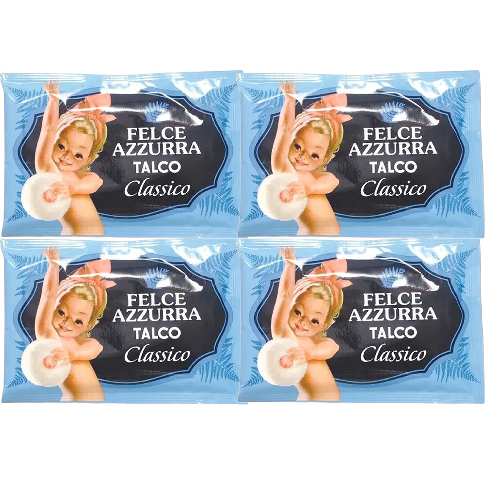 Felce Azzurra Classico Talc Powder Refill Envelope 4 x 100g