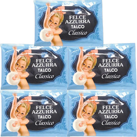 Felce Azzurra Classico Talcum Powder Refill Envelope 5 x 100g Pack