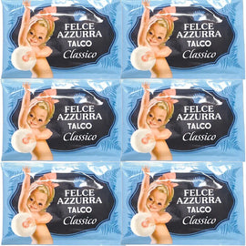 Felce Azzurra Classico Talc Powder Refill Envelope 6 x 100g