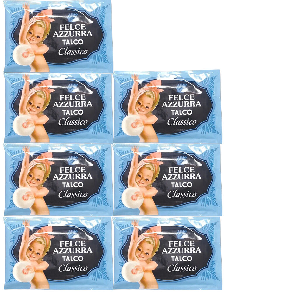 Felce Azzurra Classico Talcum Powder Refill Envelope 7 x 100g – Gift ...