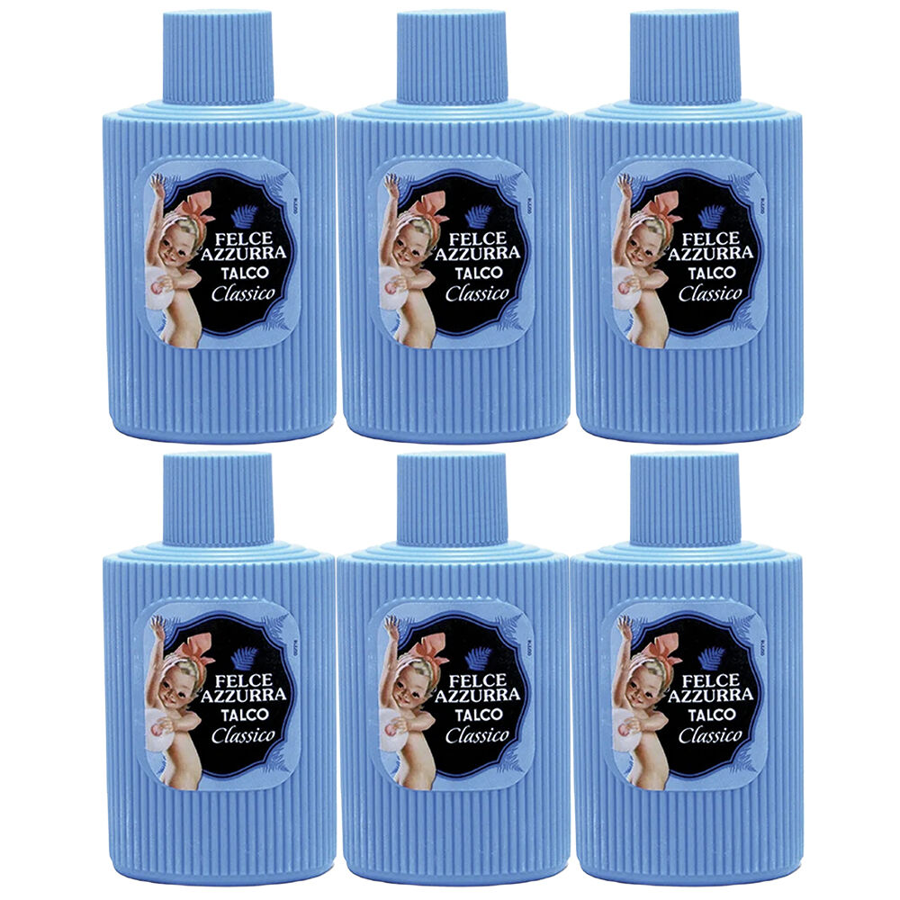 Felce Azzurra Classico Talc Powder Shaker 200g Pack of 6 Classic Scent
