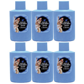Felce Azzurra Classico Talc Powder Shaker 200g Pack of 6 Classic Scent