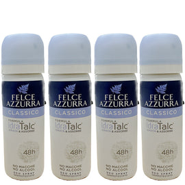 Felce Azzurra Classico Original Deodorant Spray Travel Size Pack of 4 50ml