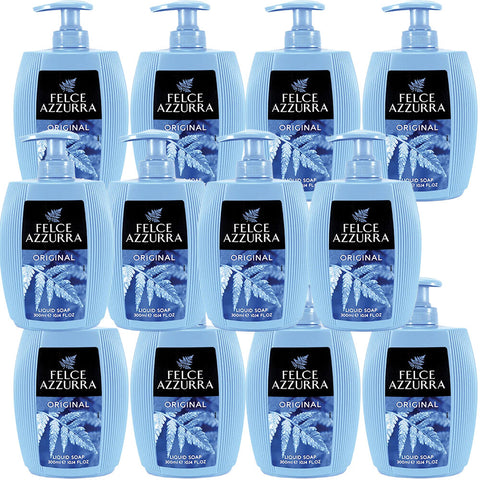 Felce Azzurra Classico Liquid Soap 300ml Pack of 12 Moisturising Hand Face Cleanser