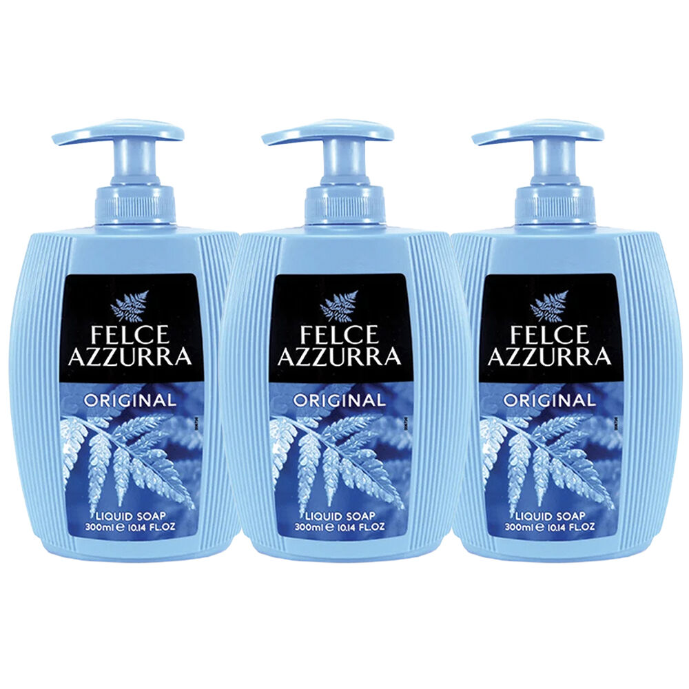 Felce Azzurra Classico Liquid Soap 3 x 300ml Hand and Face Wash