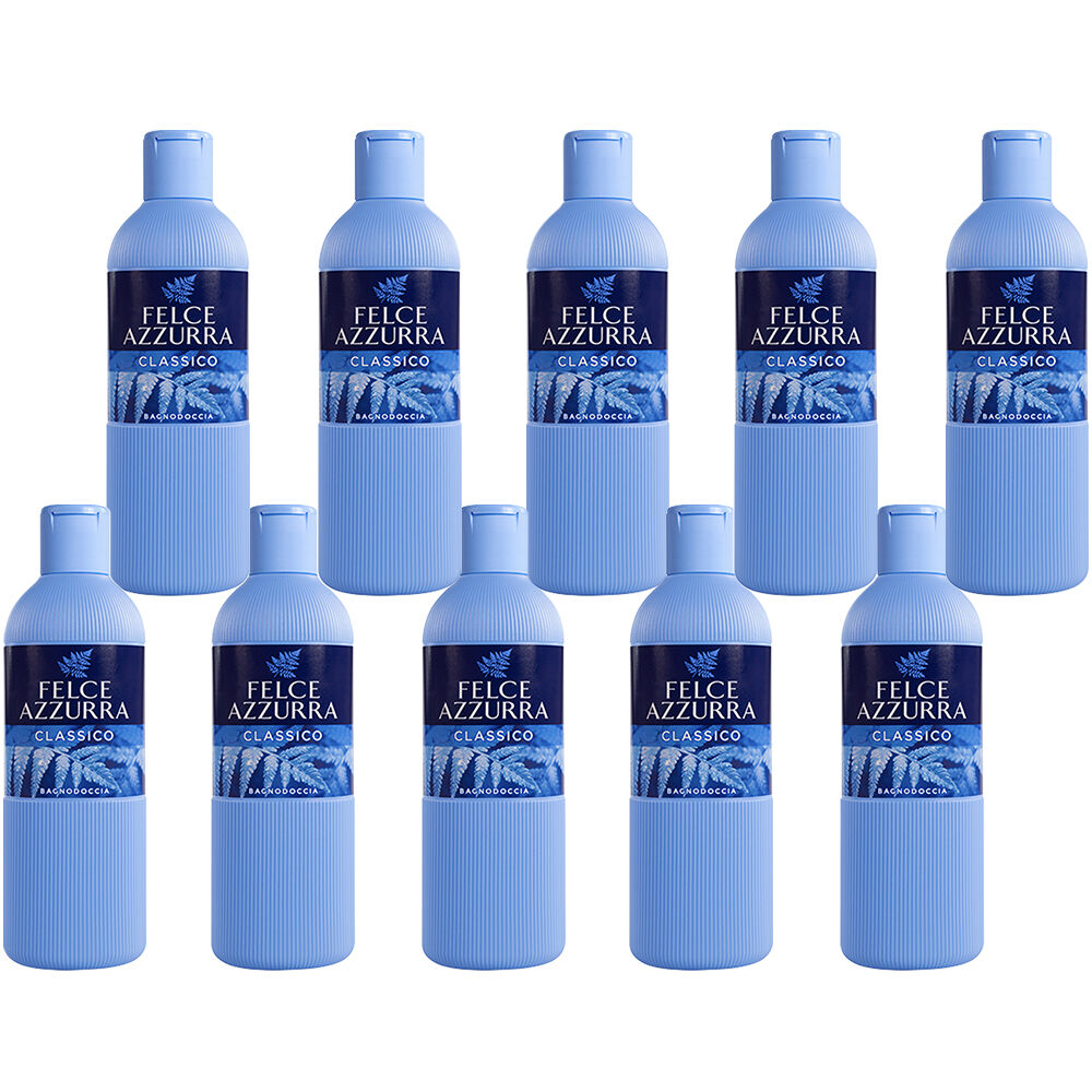 Felce Azzurra Classico Body Wash 650ml Pack of 10 Italian Classic Scent