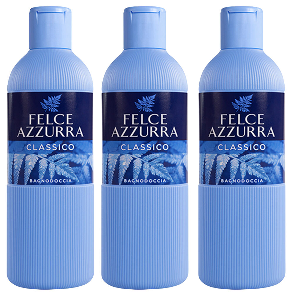 Felce Azzurra Classico Body Wash 3 x 650ml Rich Hydrating Shower Gel
