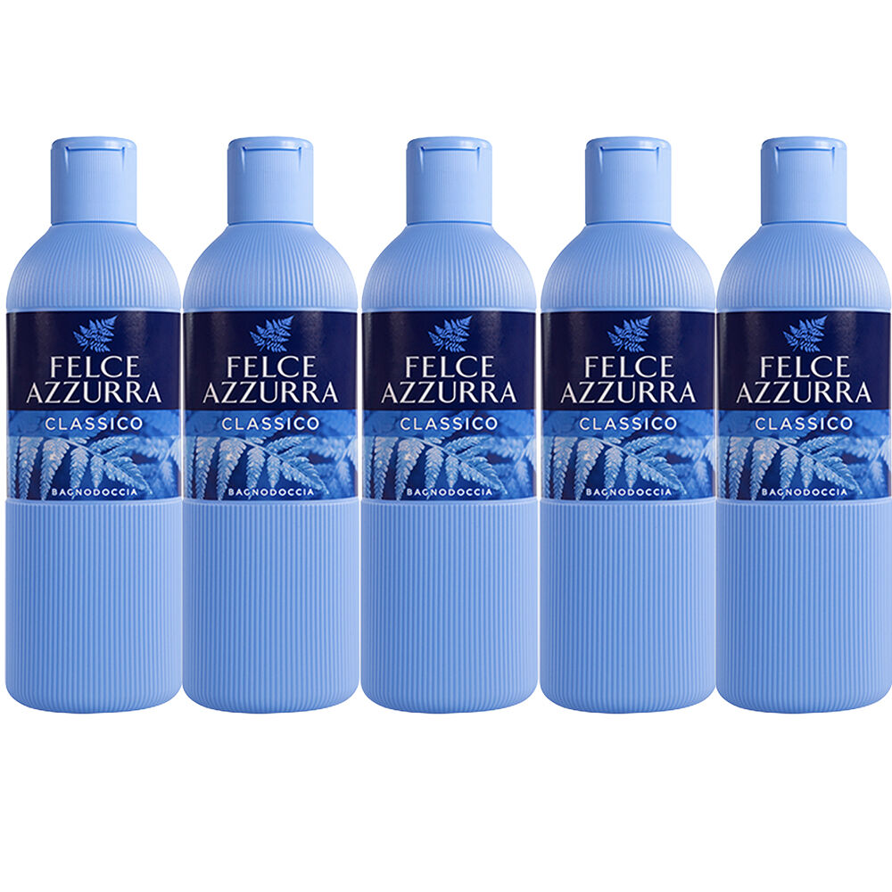 Felce Azzurra Classico Body Wash 5 x 650ml Hydrating Shower Gel