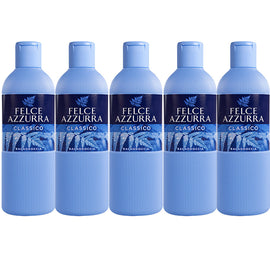 Felce Azzurra Classico Body Wash 5 x 650ml Hydrating Shower Gel