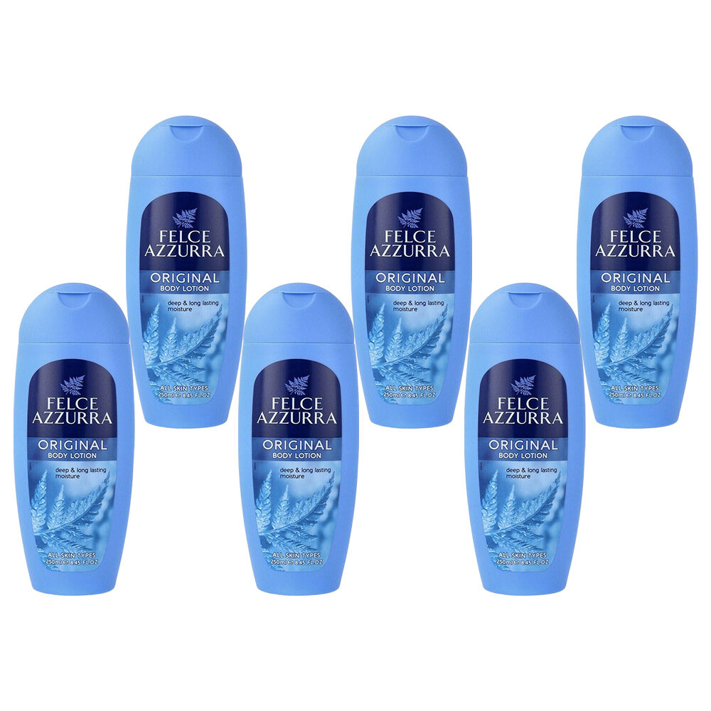 Felce Azzurra Classico Body Lotion 6 Pack 250ml Hydrating Skin Moisturiser