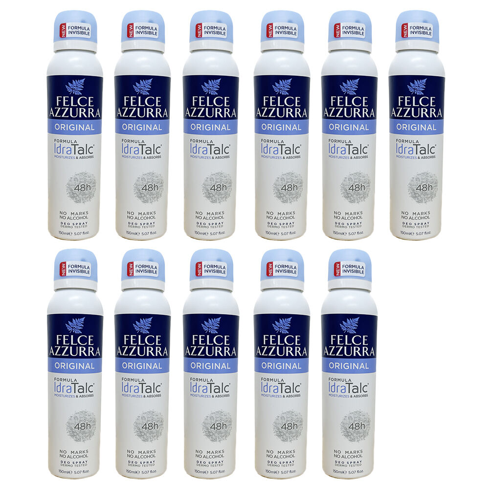 Felce Azzurra Original Classico Deodorant Spray 150ml No Alcohol Pack of 11
