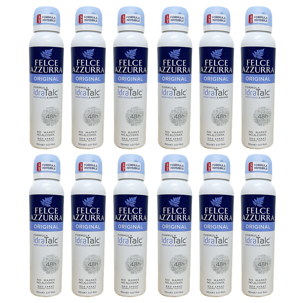 Felce Azzurra Original Classico Deodorant Spray No Alcohol 150ml Pack of 12