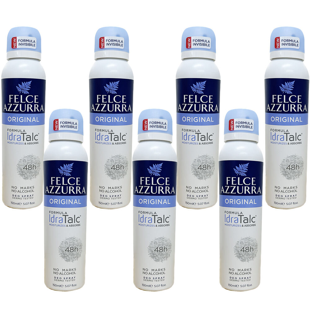 Felce Azzurra Original Classico No Alcohol Deodorant Spray 150ml Pack of 7