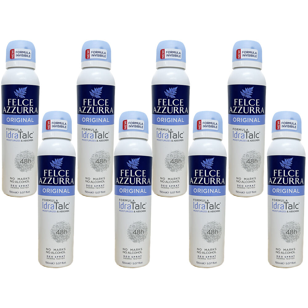 Felce Azzurra Original Classico No Alcohol Deodorant Spray 150ml Pack of 8