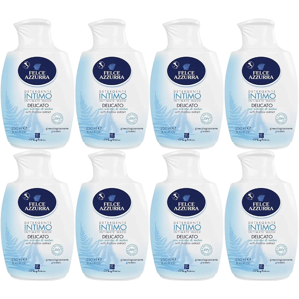 Felce Azzurra Delicato Intimate Body Wash 250ml Pack of 8 Gynecologically Tested