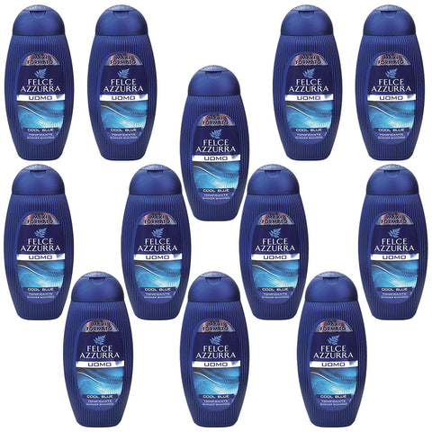 Felce Azzurra Uomo Cool Blue Hair and Body Shampoo 12 x 400ml