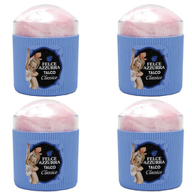 Felce Azzurra Classico Dusting Powder Puff 4 Pack 250g Each