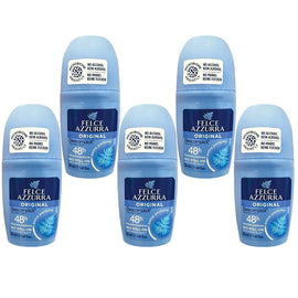 Felce Azzurra Classico No Alcohol Roll On Deodorant 50ml Pack of 5