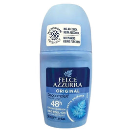 Felce Azzurra Classico Roll On Deodorant 50ml - No Alcohol