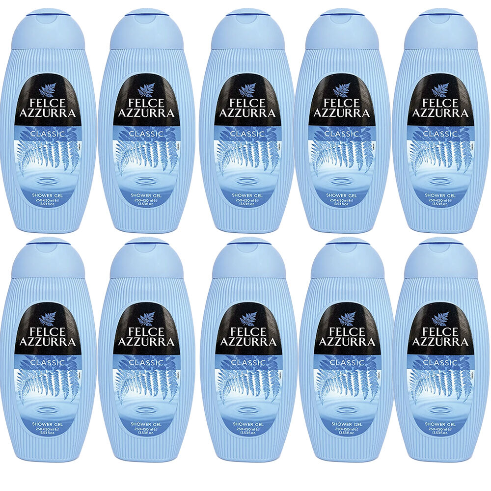 Felce Azzurra Classico Shower Gel 400ml x10 Pack Classic Italian Fragrance