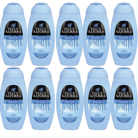 Felce Azzurra Classico Shower Gel 400ml x10 Pack Classic Italian Fragrance