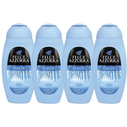 Felce Azzurra Classico Shower Gel 400ml 4 Pack Moisturising Perfumed Body Wash