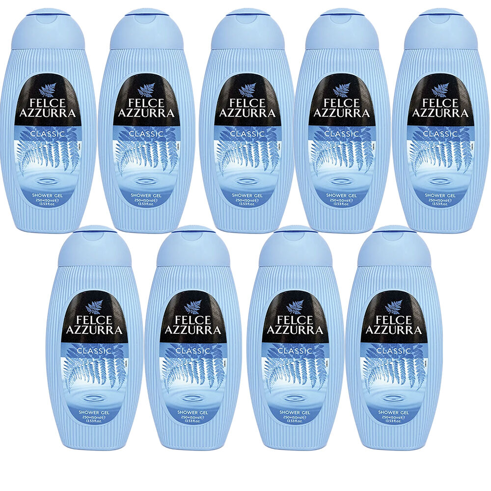 Felce Azzurra Classico Shower Gel 400ml Pack of 9 Moisturising Cleansing