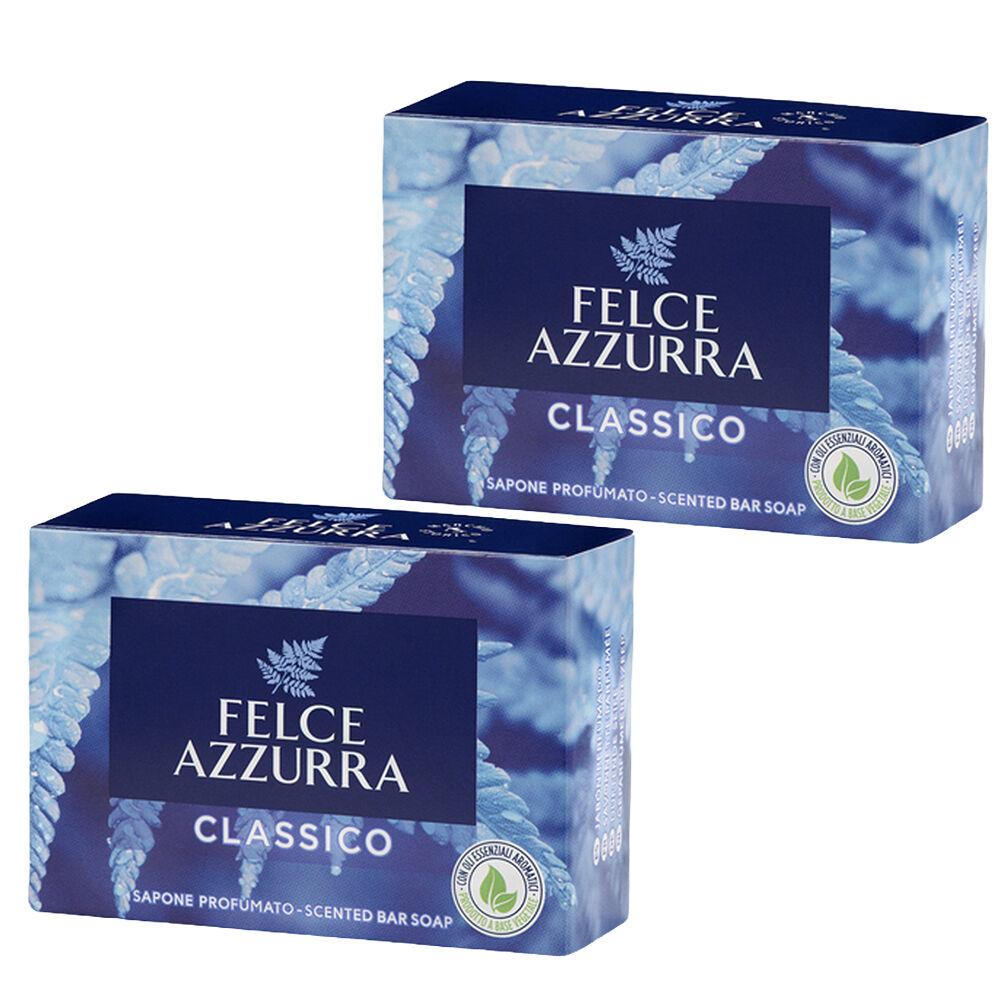 Felce Azzurra Classico Bar Soap 100g Pack of 2 Moisturising Glycerin