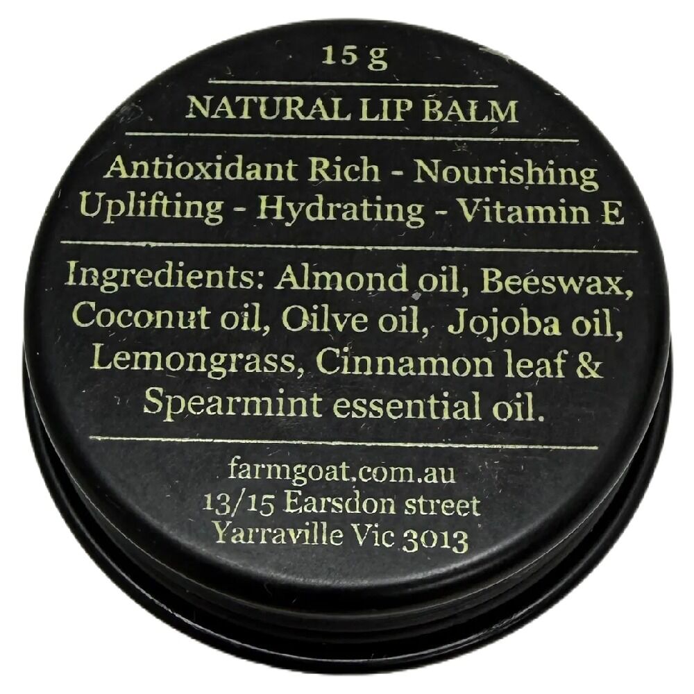 Farm Goat Natural Lip Balm 15g Hydrating Vitamin E Nourishing Balm