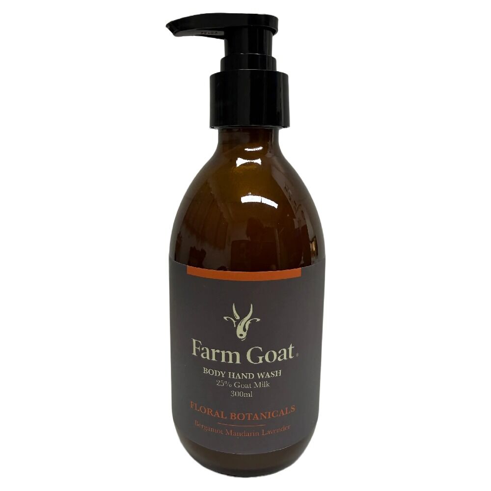 Farm Goat Body Hand Wash Floral Botanicals Goat Milk 300ml Natural Cleanser