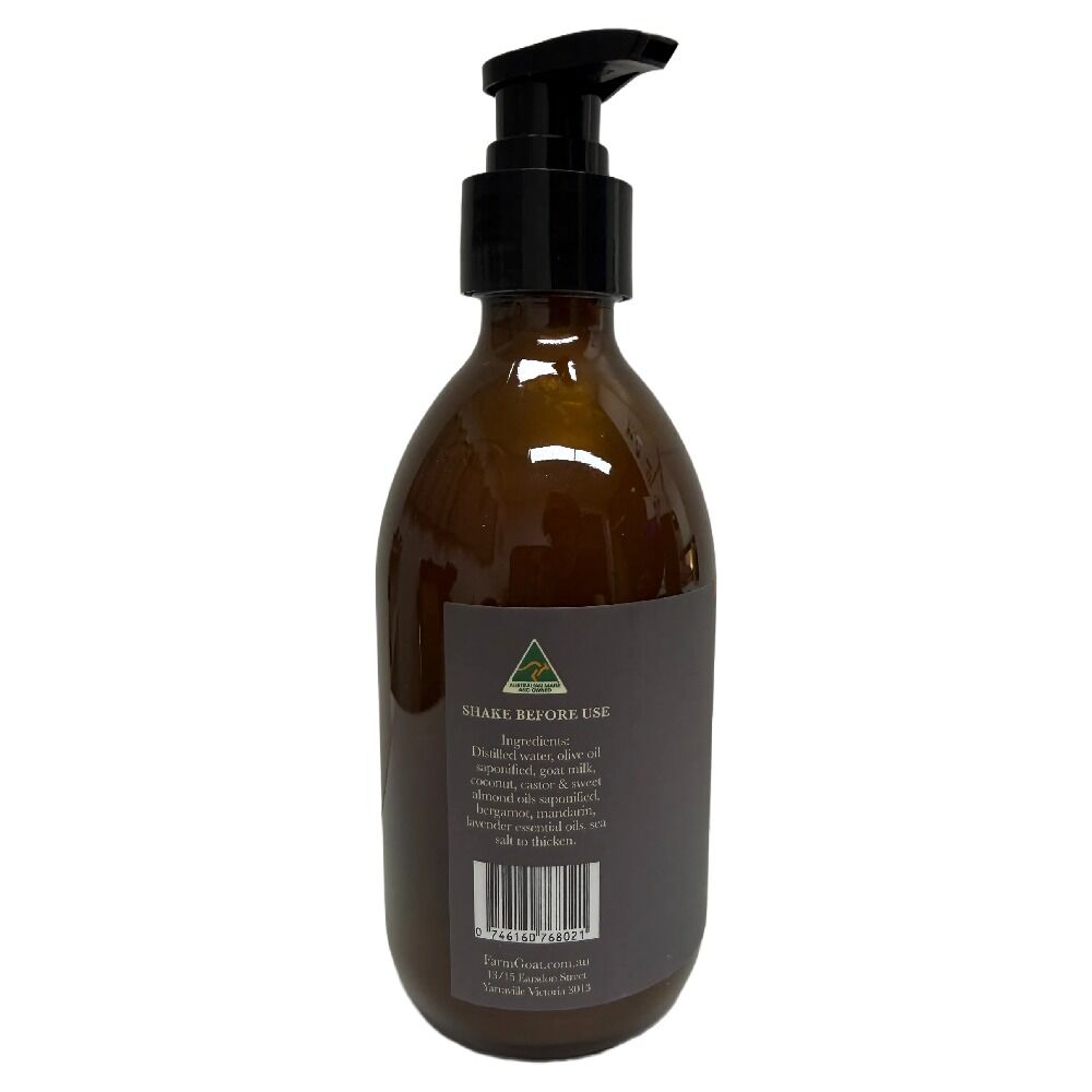 Farm Goat Body Hand Wash Floral Botanicals Goat Milk 300ml Natural Cleanser
