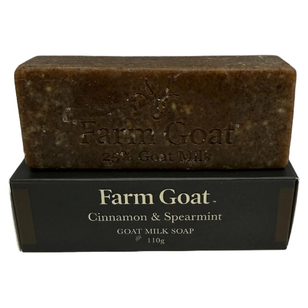 Farm Goat Cinnamon & Spearmint Goat Milk Soap 25% Natural Soap 110g