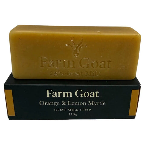 Farm Goat Orange & Lemon Myrtle Goat Milk Soap 25% Natural 110g