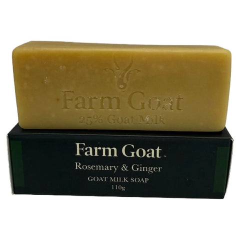 Farm Goat Rosemary & Ginger Goat Milk Soap 25% Natural Soap 110g