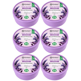 Fennel Lavender Body Butter 200g Vegan Moisturising Skin Cream Bundle Of 6