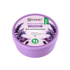 Fennel Lavender Body Butter 200g Vegan Moisturising Skin Cream