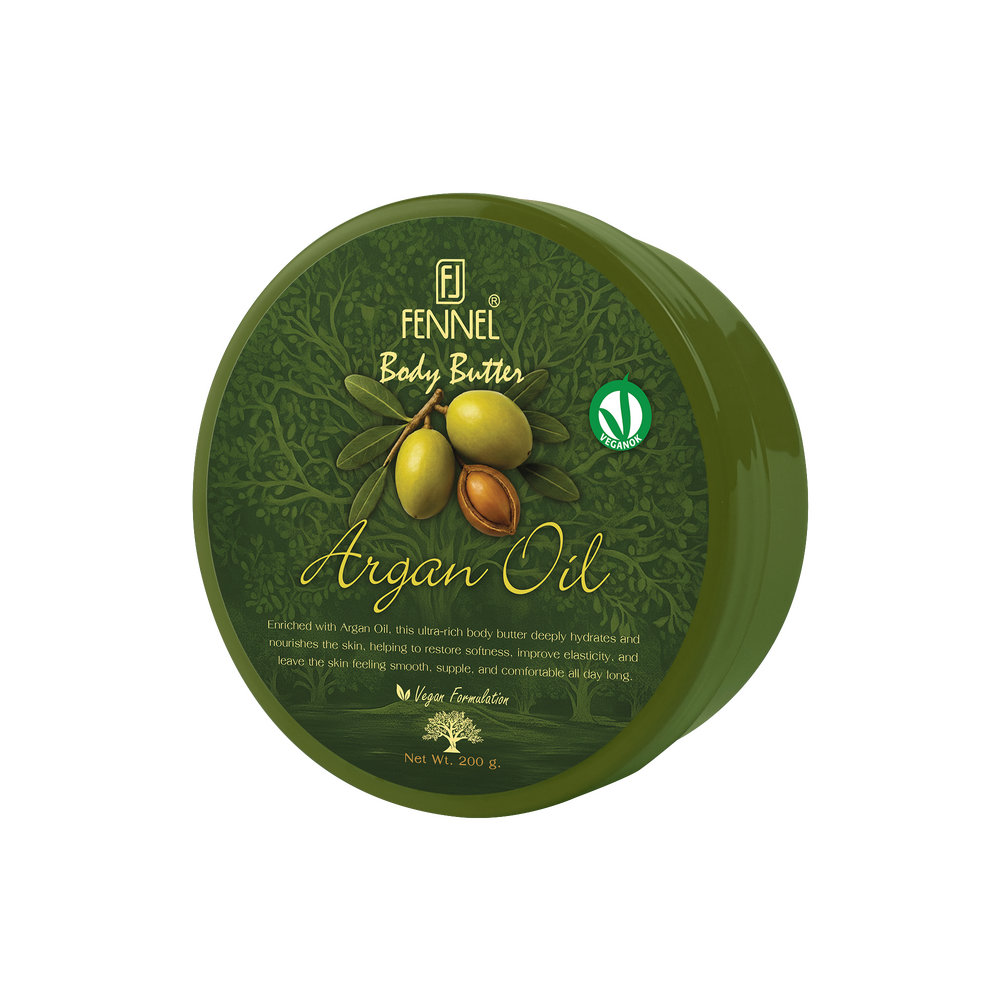 Fennel Argan Oil Body Butter 200g Vegan Moisturising Hydrating Cream