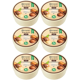 Fennel Shea Body Butter 200g Vegan Moisturising Hydrating Skin Cream Bundle Of 6