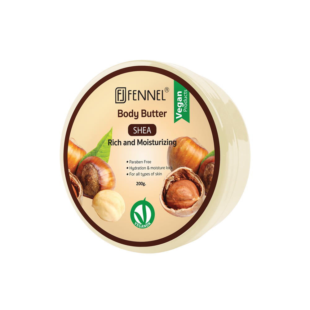 Fennel Shea Body Butter 200g Vegan Moisturising Hydrating Skin Cream