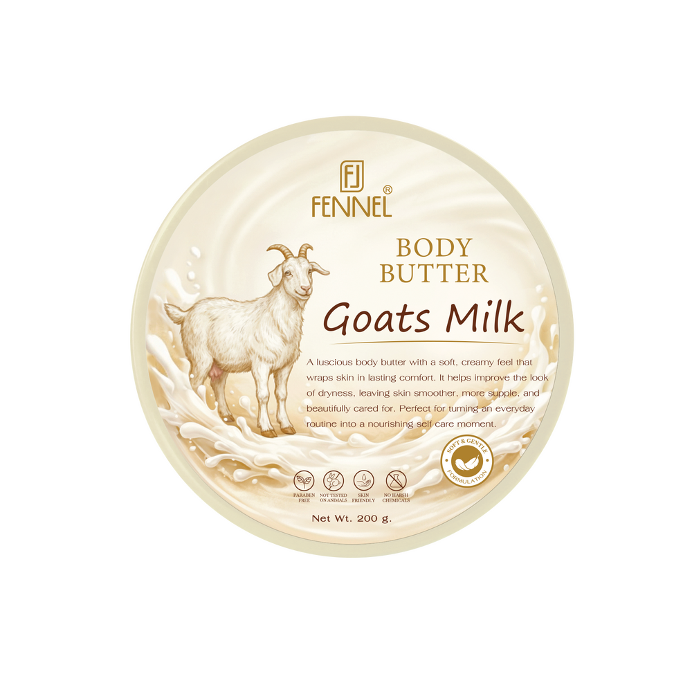 Fennel Goats Milk Body Butter 200g Moisturising Hydrating Skin Cream