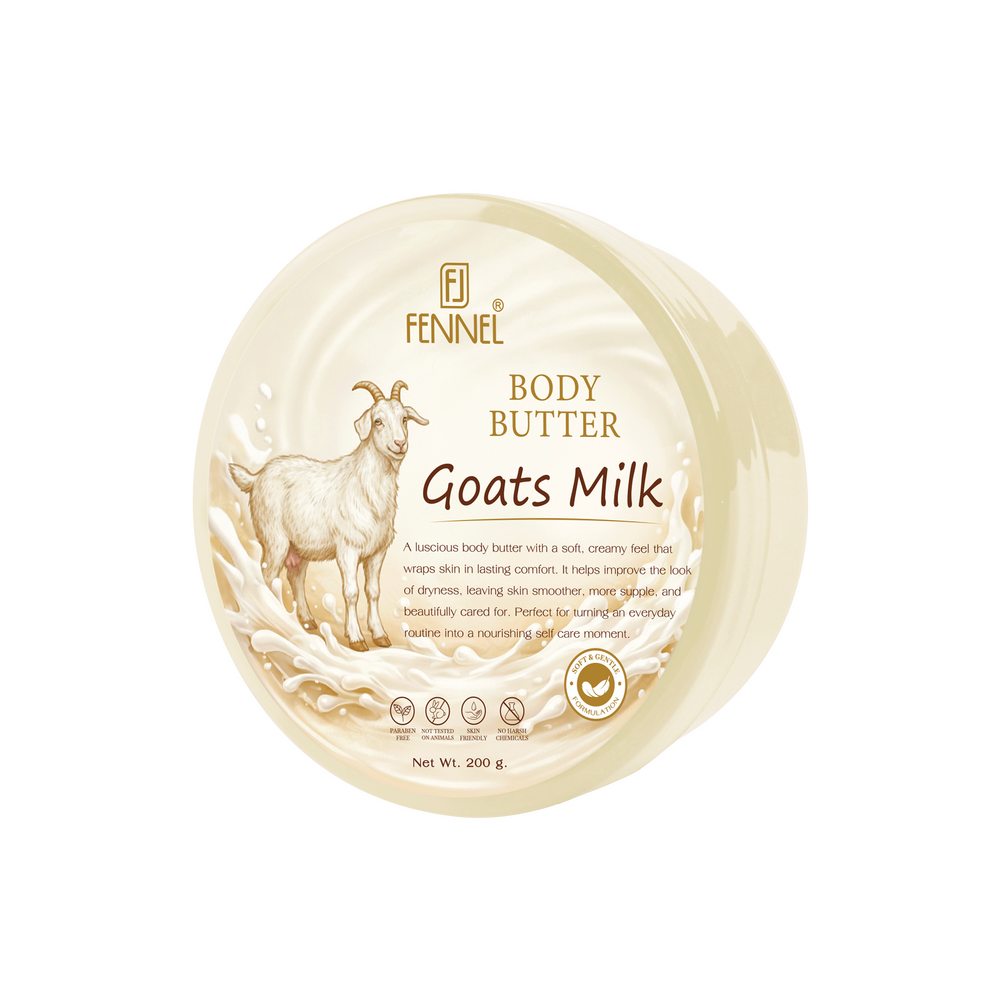Fennel Goats Milk Body Butter 200g Moisturising Hydrating Skin Cream