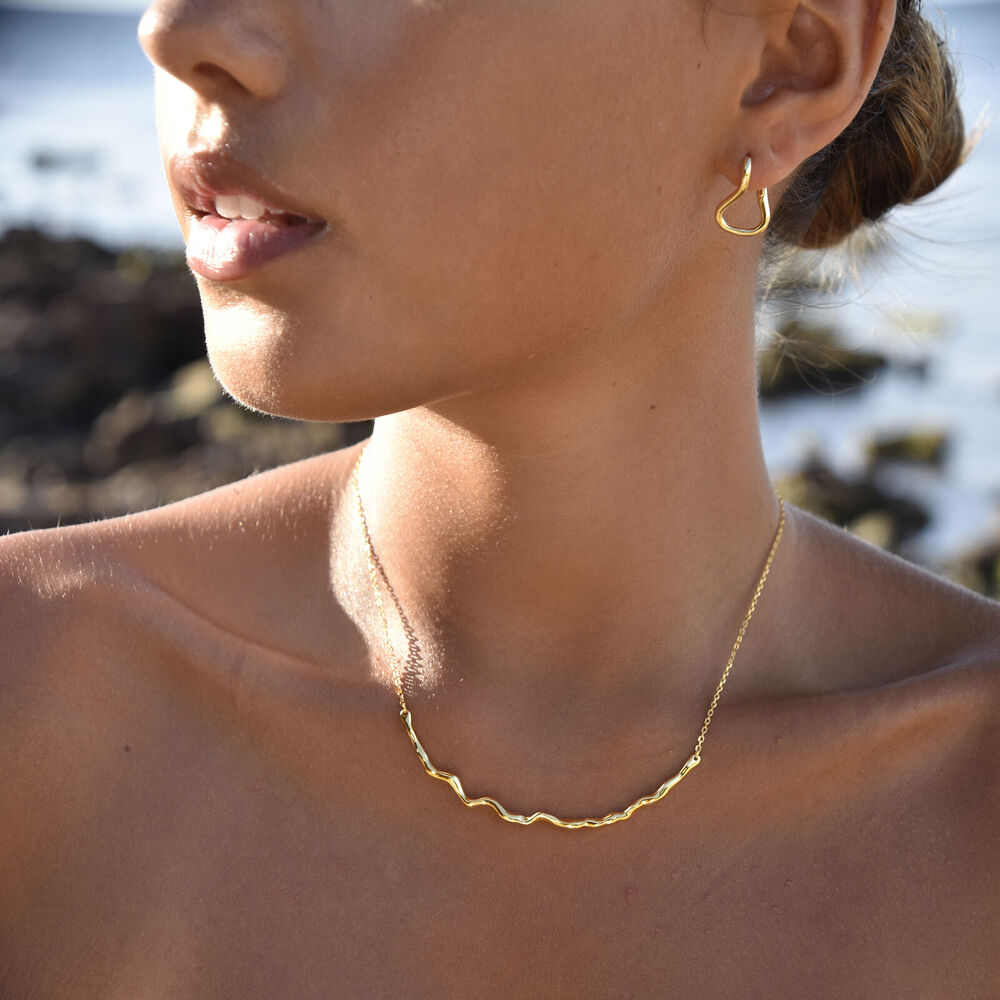 Culturesse Be The Flow Necklace & Bangle Gift Set (Gold)