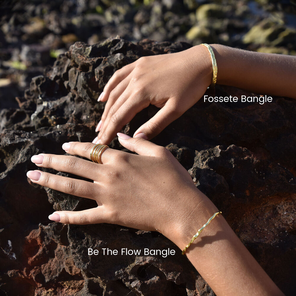 Culturesse Be The Flow Necklace & Bangle Gift Set (Gold)