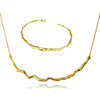 Culturesse Be The Flow Necklace & Bangle Gift Set (Gold)
